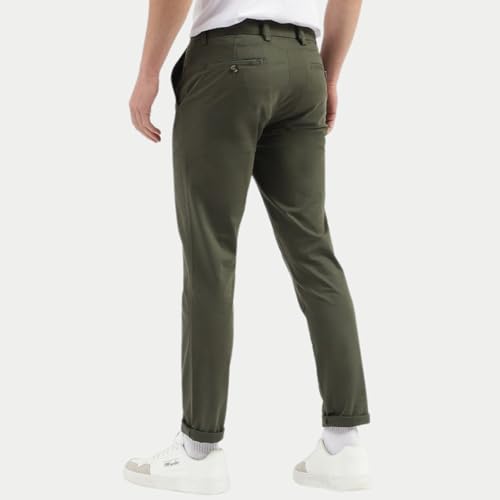 Image of Jack and Jini Men Casual Stretchable Cotton Pants | Chinos | Trousers (Regular Fit)
