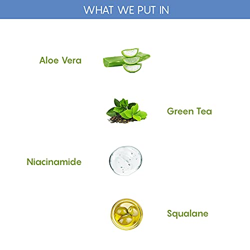 Image of The Moms Co. Oily Skin CTM Regime l Oil Free Look l Green Tea l Face Wash l Toner l Cream l Free Vanity Bag l Pack of 300 gms