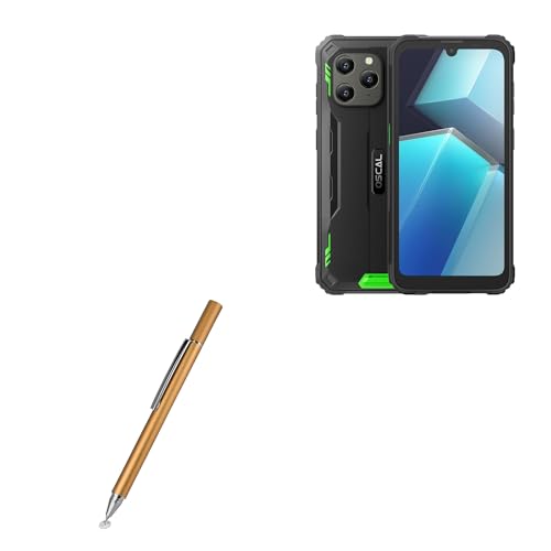 BoxWave Stylus Pen Compatible with Blackview Oscal S70 - FineTouch Capacitive Stylus, Super Precise Stylus Pen - Champagne Gold