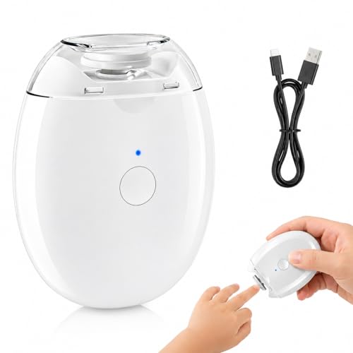 Electric Nail Clipper Automatic Nail Trimmer Electric Automatic Nail Files with LED Lights 3-Speed Nail Cutter with Catcher USB-Rechargeable Electric Toenail Clippers for Seniors Adults Kids.
