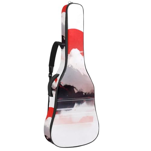 Housse pour guitare acoustique peinture à l'encre protectrice et imperméable