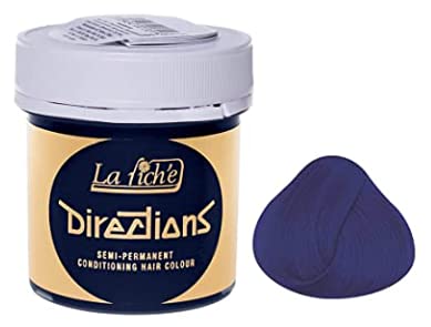 8 X La Riche Directions Semi-Permanent Hair Color 88ml Tubs - Midnight Blue