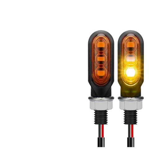 Clignotant LED pour moto séquentiel feu de circulation dynamique orange et blanc