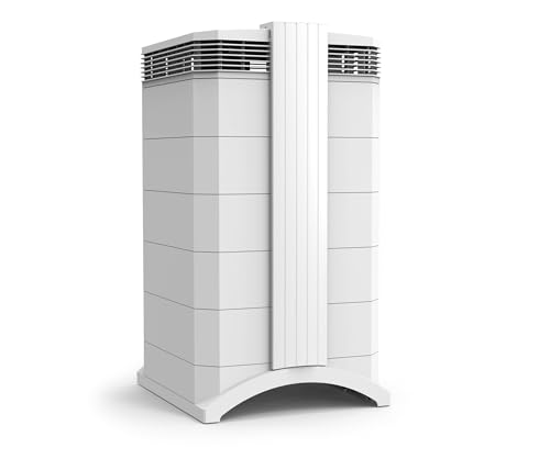 IQAir HealthPro Air Purifier - Smart HyperHEPA Filtration for Large Rooms up to 1125 sq ft - Smoke, Viruses, Allergens, Asthma, Mold, Dust, Pets, Swiss Made, Wifi App Control (Large Room - D)