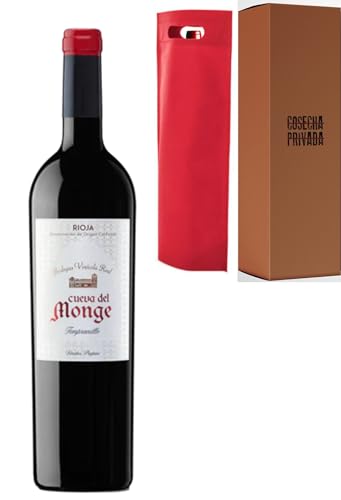 Cueva del Monge -200 Monges - Envío Gratis 24 H - Vino Regalo - Vino Tinto - Rioja - Enviado por Cosecha Privada (1 x Botella 75 cl, Tinto)