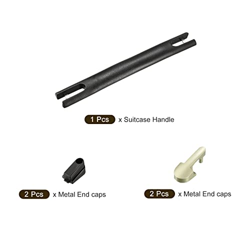 Image of METALLIXITY Luggage Handle Replacement (205mm /8.07 inch) 1Pcs, Plastic Spare Strap Handle Grip - for Home Box Case Suitcase, Black