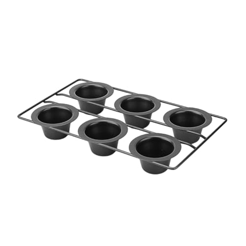 CHIZISX 6 Cups Cake Molds Carbon Steel Baking Pans Small Baking Molds Cake Pans Suitable for Dessert Home Tool - Image 3