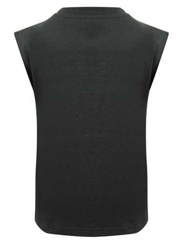 YiZYiF Kids Boys Cotton Sleeveless Crop Tank Top Tshirt Solid Color Sports Vest Outdoor Athlecamisole4