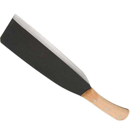 ✋ Manico in legno di 13 cm, trattato e resistente: Il manico in legno di 13 cm è trattato per garantire resistenza e durabilità nel tempo. La sua lunghezza e design lo rendono ergonomico, permettendo di impugnare saldamente la roncola senza fatica. Inoltre, il legno conferisce allo strumento un aspetto naturale ed elegante, oltre a un comfort superiore durante l’utilizzo prolungato.