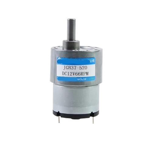 Moteur à engrenages CC JGB37-520 à couple élevé et vitesse réglable 12V