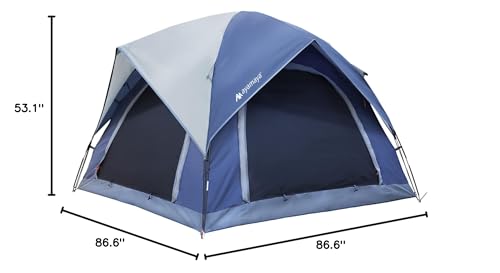 Carpa para 4 personas impermeable y ligera AYAMAYA miniatura 2