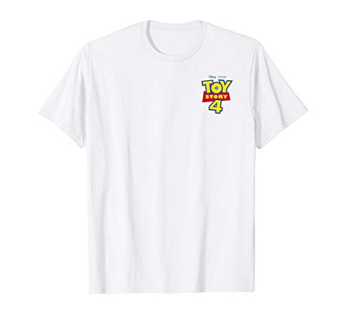 Disney Pixar Toy Story 4 Movie Logo Left Chest Pocket T-Shirt