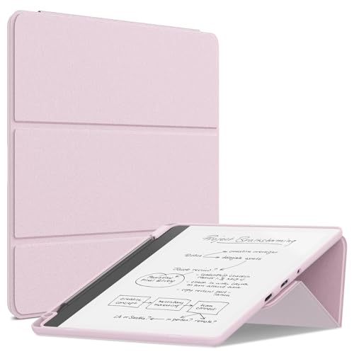 Image of Sanyetral Trifold Protective Case with Auto Sleep Wake, Not for Remarkable TCL Nokia -Pink