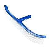 Tradineur - Cepillo Curvo para Piscinas 43 x 3 cm, fijación Clip, Cabezal de Cepillo limpiafondos y Paredes de Piscina, cerdas Fuertes y Resistentes Tradineur - Cepillo Curvo para Piscinas 43 x 3 cm, fijación Clip, Cabezal de Cepillo limpiafondos y Paredes de Piscina, cerdas Fuertes y Resistentes
