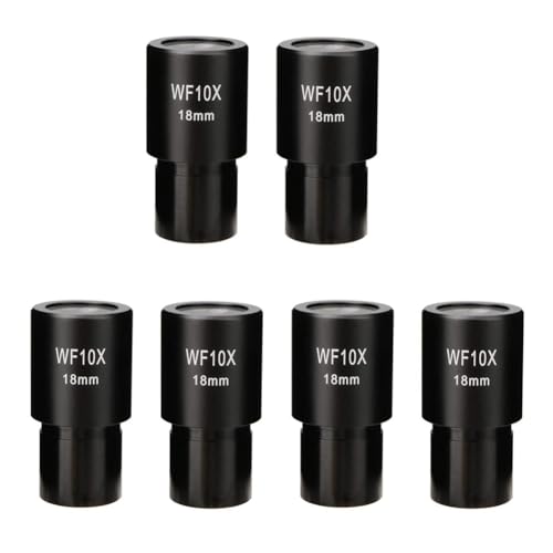 Oculaire WF10X pour microscope avec lentille optique grand champ 23.2mm lot de 6 pièces