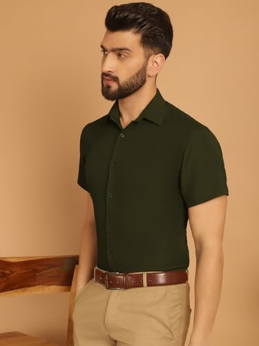 Image of Indian Needle Men's Striped Regular Fit Shirt