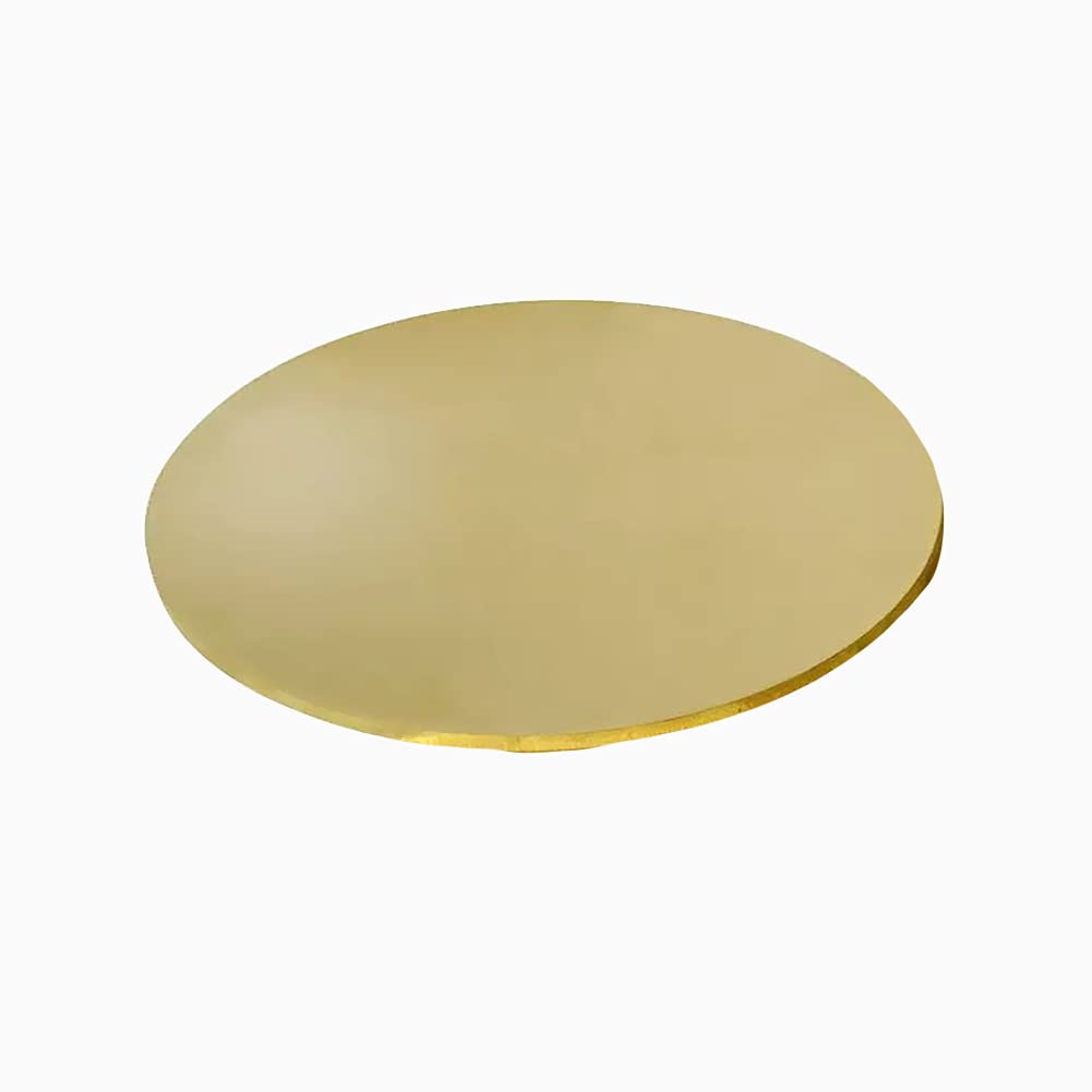 Cienka blacha miedziana, H62 mosiężna tarcza okrągła blacha folia stop miedzi okrągła uszczelka metal cięty materiał grubość 2,5mm, średnica: 150mm 1 szt.(Diameter:200mm 1pcs)