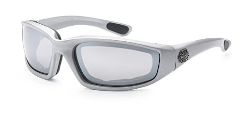 Image of Chopper 5Zero1 Gangster Mens Women Biker Foam Padded Matte Motorcycle Goggles Sunglasses
