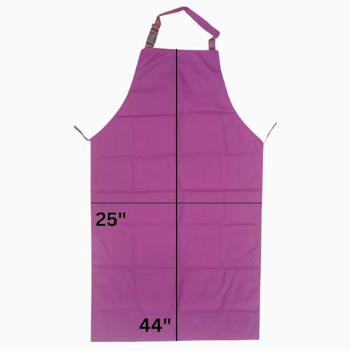 Image of Reusable Waterproof Front Apron -, Size 45 inchx23 inch | Poly Rubber Coated Fabric | Tie-Type with Adjustable Neck Buckle