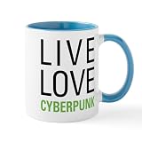 CafePress Live Love Cyberpunk Large Mug 11 oz (325 ml) Ceramic Coffee Mug