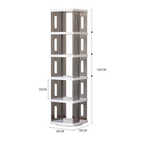 Estantería giratoria de 360° para crear un rincón de lectura ordenado en el dormitorio actual 3