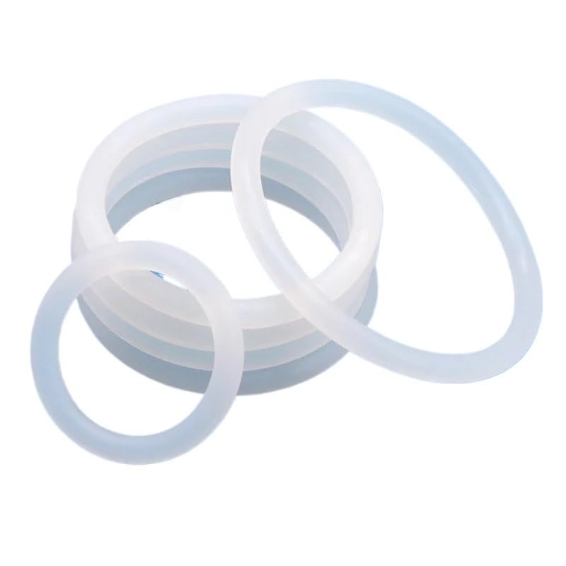 200 Uds VMQ junta tórica espesor CS 2/3/3.5/4mm anillos de sellado goma blanca OD 5-100mm para fontanería, reparación(OD 75mm,CS 3.5mm)