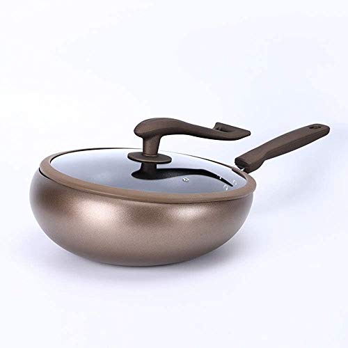 Wok de aluminio anodizado 12 pulgadas con tapa miniatura 1