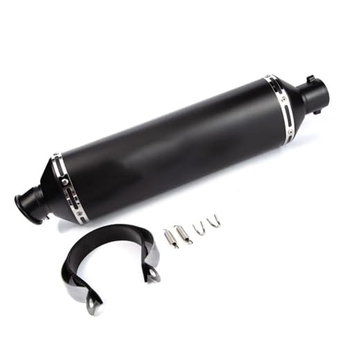 Tuyau d'échappement moto 51 mm double sortie allongée configuration racing sport