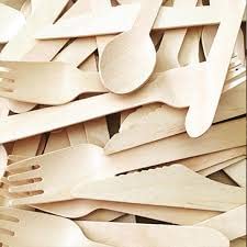 Biodegradabile in legno da tavola forchetta cucchiaio Set di coltelli Kit con sa