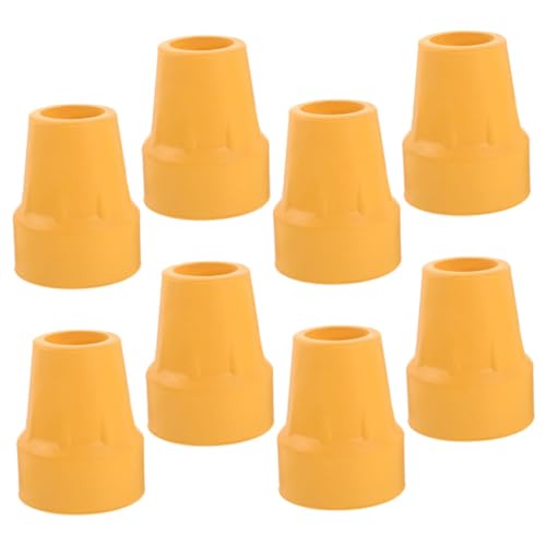 Gogogmee 8 Pack Walking Stick Ends Nonskid Cane Tips Rubber Pads Universal Fit for Trekking Poles Crutches