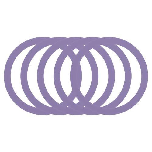 5 anillos adaptadores magnéticos uxcell morado claro kit de conversión universal para fundas