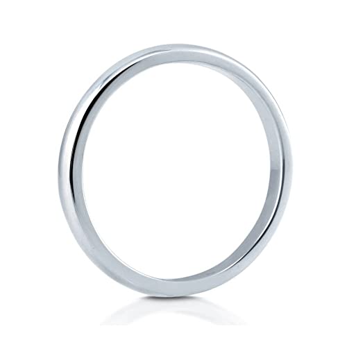 BERRICLE Sterling Silver Wedding Rings Band for Women, Rhodium Plated3