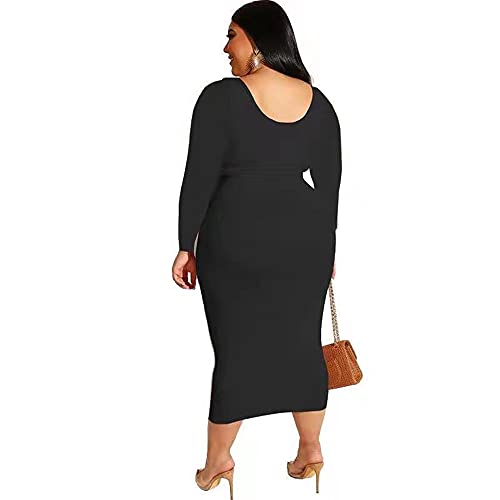 Image of Plus Size Women 2 Piece Outfits Sets Sexy Tracksuit Midi Dress,Sleeveless Tank Top Bodycon Skirts Set Casual Summer
