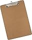 WEDO Klemmbrett DIN A4 aus MDF Schreibbrett aus Holzfaser Clipboard, Farbe Braun