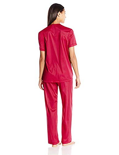 Image of Exquisite Form 90107 Women's Nylon Tricot Short Sleeve Matching Pajama Set