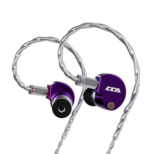 Image of CCA Phoenix in-Ear Monitor Headphones, Dual-Magnet Dynamic Driver IEM with HiFi Clear Sound & Deep Bass, Full-Metal Professional Gaming Earbuds for Musicians, Singers