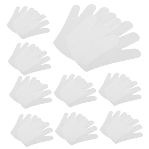 Didiseaon Dry Hand Gloves 50 Pack Non-Woven Moisturizing Hand Covers Women's Elastic Gloves for Cracked Skin Overnight Use