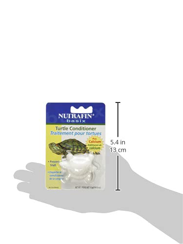 Nutrafin Basix Turtle Conditioner, für Schildkröten, stärkt den Panzer von Schildkröten, verhindert die Aussäuerung des Wassers durch Kotabgabe, 15g