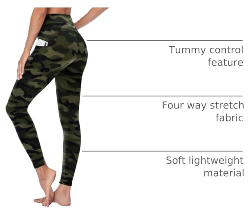 Image of GAYHAY High Waisted Capri Leggings for Women - Soft Slim Yoga Pants for Running Cycling Workout