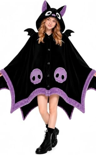 Image of Halloween Animal Hooded Blanket Cape Plush Costume Inspired Wearable