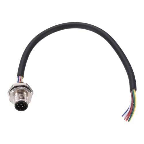 Connecteur mâle M12 8 broches MECCANIXITY, adaptateur de panneau 30V 2A stable