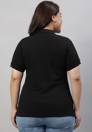 Image of Wear Your Opinion Womens Plus Size Polo Collar Neck T-Shirt Top