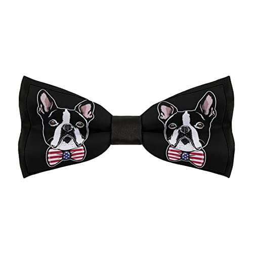 Boston Terrier Head with Bow-tie Bow Tie