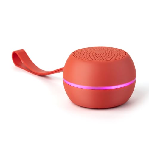 Fashionit U Hydro Speaker (Blood Orange), IPX6 High Pressure Water Resistant Shower & Outdoor Bluetooth 5.0 Lightweight Mini Speaker, Quality Sound Performance, Beach, Pool Party, Camping, Hiking