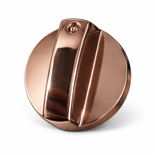 Image of Everflame Shine & Stylish Metallic Knob | Kitchen Gas Stove | LPG & PNG Gas | Compatible 8mm Spindle Gas | Kitchen Tool | Heavy-Duty Metal Knob (Rose Gold, Pack of 4)