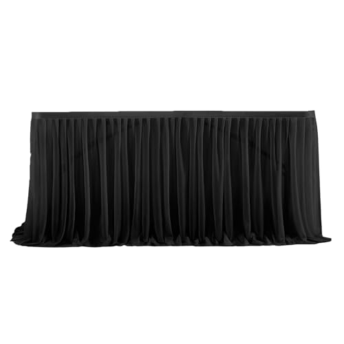MEILVMEIJI Elegante falda de tul con perlas para mesa de boda, varios colores y tamaños, poliéster, cortina de escritorio para banquetes y fiestas