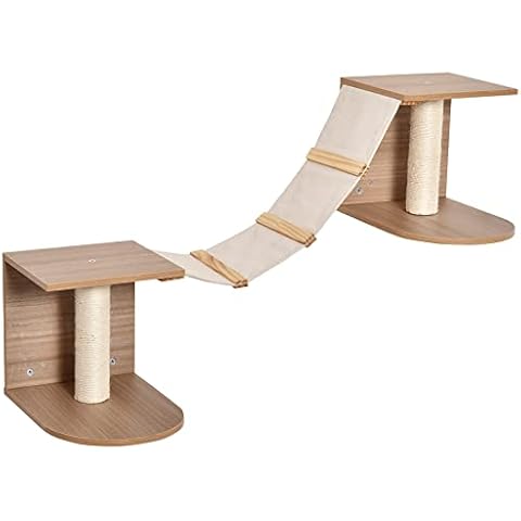 PawHut Estantes de Pared Gatos Escaleras de Tela Cover