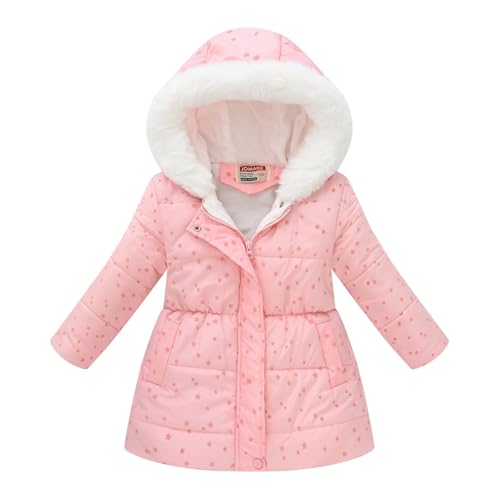 Kids Girls Warm Winter Coats Water Windproof Thicken Long Printed Puffer Jacket Hooded Quilted Windbreaker2
