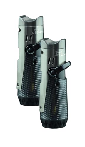 Encendedor Jetline Regal Dual Flame Torch para puros, negro