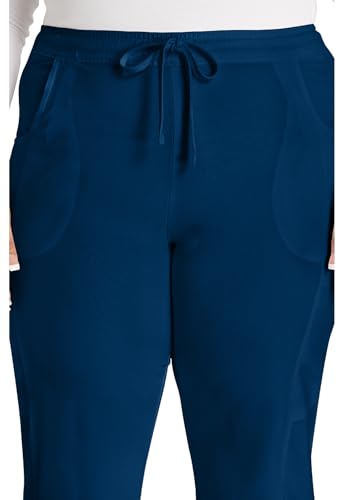 Dickies EDS Essentials Scrubs for Women, Drawstring Cargo Scrub Pants with Four-Way Stretch and Moisture Wicking DK010, S, Na Navy - image 2